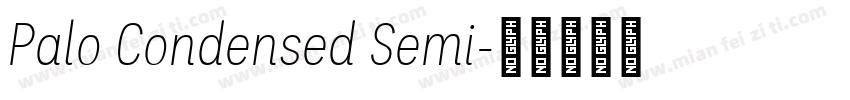 Palo Condensed Semi字体转换